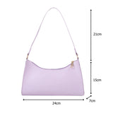 Pure Women Handbag PU Leather Totes Shoulder Bags Female Small Travel Underarm P