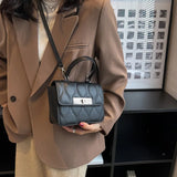 Small Pu Leather Handbag Flap Shoulder Bags Tote