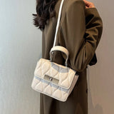 Small Pu Leather Handbag Flap Shoulder Bags Tote