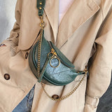 Women's PU Leather Crossbody Bag Chain Small Shoulder Messenger