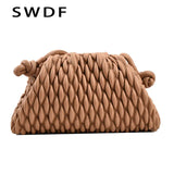 Quilted Cloud Bag Women Shoulder Bag Suture Crossbody Bags Handbags Purses