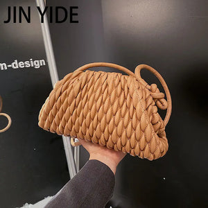 Quilted Cloud Bag Women Shoulder Bag Suture Crossbody Bags for Women