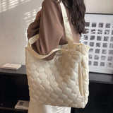 Quilted Hand Bag for Women Large Capacity Cotton-Padded Handbag