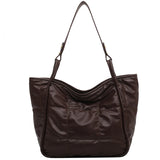 Quilted Large Tote Women Shoulder Bags Big Handle Handbags Soft Pu Leather Bag