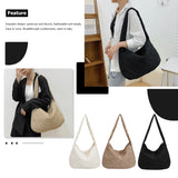 Quilted Nylon Large Capacity Girl Shoulder Hand Bucket Bag