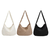 Quilted Nylon Large Capacity Girl Shoulder Hand Bucket Bag