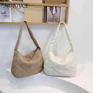 Quilted Nylon Shoulder Hand Bag for Women