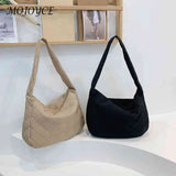 Quilted Nylon Shoulder Hand Bag for Women