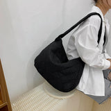 Quilted Nylon Sling Shoulder Bag Large Capacity Crossbody Satchel