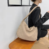 Quilted Nylon Sling Shoulder Bag Large Capacity Crossbody Satchel
