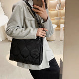 Padded Nylon Crossbody Bag for Women Casual Shoulder Bag H