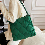Padded Nylon Crossbody Bag for Women Casual Shoulder Bag H