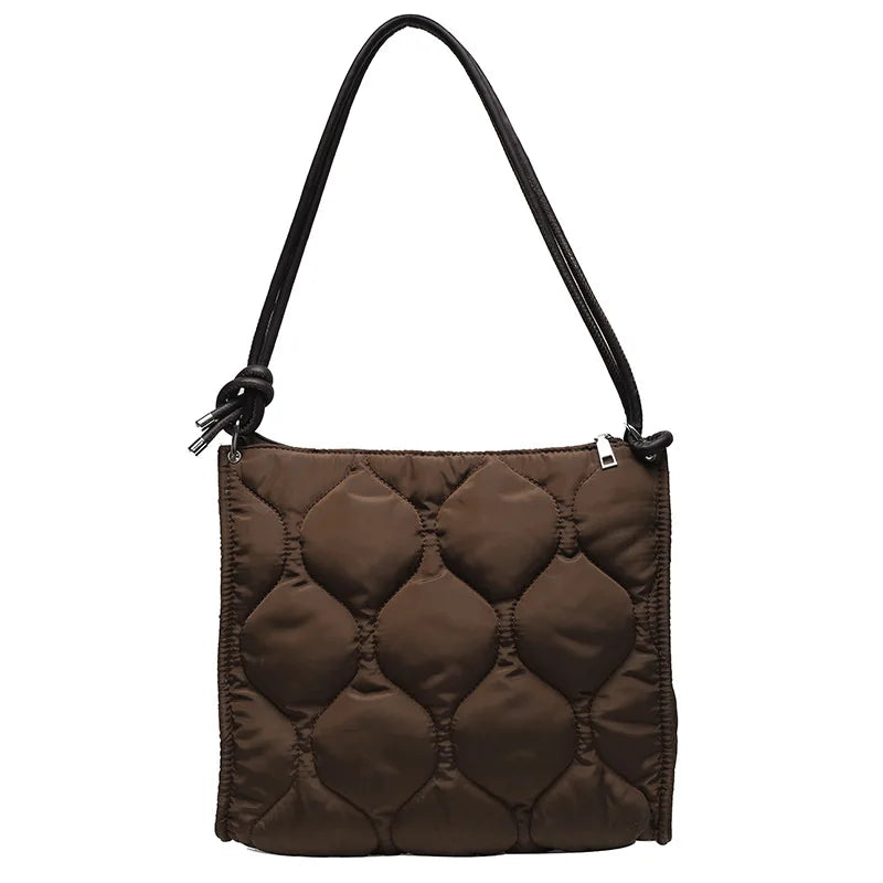 Padded Nylon Crossbody Bag for Women Casual Shoulder Bag H