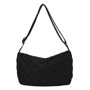 Quilted Shoulder Bag Crossbody Nylon Handbag Ladies Shopping Purse
