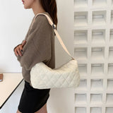 Quilted Shoulder Bag Crossbody Nylon Handbag Ladies Shopping Purse