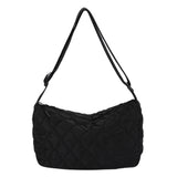 Quilted Shoulder Bag Crossbody Nylon Handbag Ladies Shopping Purse