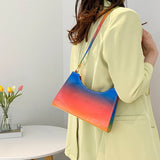 Rainbow Women's Shoulder Underarm Bag Pu Leather Ladies Crossbody Bags