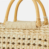 Rattan Hollow Handbag Natural Straw Tote Lady Shoulder Bag