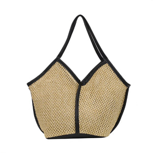 Rattan Women Shoulder Bags Straw Woven Handbags Large Capacity