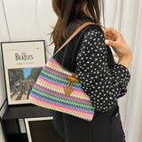 Rattan Women Shoulder Bags Wicker Woven Large Capacity Handbags
