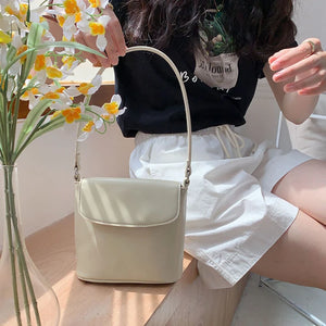 Red Shoulder Bag Women PU Leather Crossbody Flap Messenger Satchel Handbag Tote