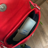 Red Shoulder Bag Women PU Leather Crossbody Flap Messenger Satchel Handbag Tote