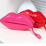 Red Lips Shape Bags Women Girls PU Leather Handbag Messenger Bag Shoulder