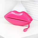 Red Lips Shape Bags Women Girls PU Leather Handbag Messenger Bag Shoulder