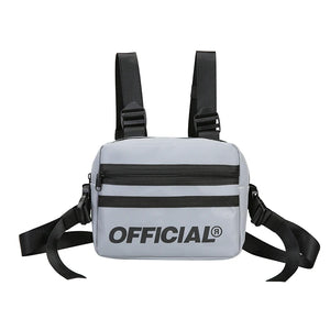 Reflective Chest Bag HipHop Tactical Streetwear Women Party