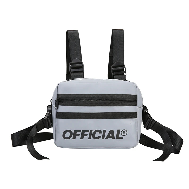 Reflective Chest Bag HipHop Tactical Streetwear Women Party