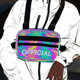 Reflective Chest Bag HipHop Tactical Streetwear Women Party