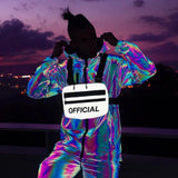 Reflective Chest Bag HipHop Tactical Streetwear Women Party