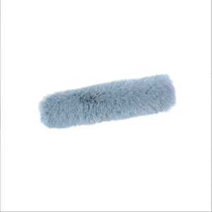 Fluffy Fur Purse Strap Handle Winter Warm Wide Bag Chain Belt Plush Shoulder