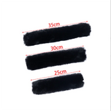 Fluffy Fur Purse Strap Handle Winter Warm Wide Bag Chain Belt Plush Shoulder