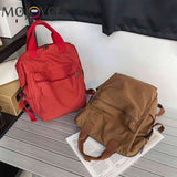 Retro Canvas Backpack Large Capacity Student Boy Girl Shoulder Rucksack