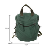 Retro Canvas Backpack Large Capacity Travel Student School