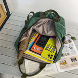 Retro Canvas Backpack Large Capacity Travel Student School