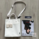 Retro Canvas Tote Book Bag Soft Messenger Shoulder Cross-body Bag