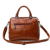 Retro Large Capacity Rivets Messenger Shoulder Bag