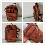 Retro Messenger Bag Ladies Handbag Shoulder Bag Mobile Wallet PU Material