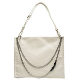 Stylish Retro Shoulder Bag Chain Women Soft Leather Hobo Handbag