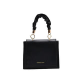 Retro Square Shoulder Hand Bag PU Leather Small Top-Handle Bag Women Crossbody