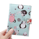 Retro Starry Sky Flowers Passport Cover PU Leather Waterproof Travel Holder