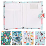 Retro Starry Sky Flowers Passport Cover PU Leather Waterproof Travel Holder