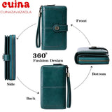 Retro Women Clutch Wallet Female Long Zipper Purse