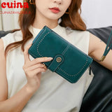 Retro Women Clutch Wallet Female Long Zipper Purse