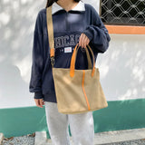 Retro Women Handbag Large Causal Tote Bag Lady Canvas Crossbody Bag