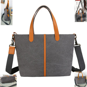 Retro Women Handbag Large Causal Tote Bag Lady Canvas Crossbody Bag