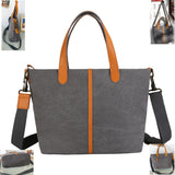 Retro Women Handbag Large Causal Tote Bag Lady Canvas Crossbody Bag