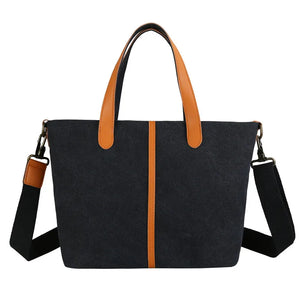 Retro Women Handbag Large Causal Tote Bag Lady Canvas Crossbody Bag